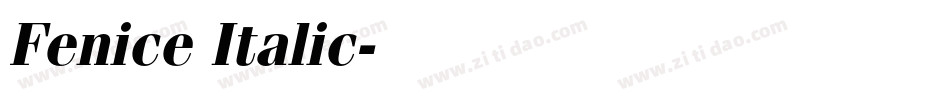 Fenice Italic字体转换
